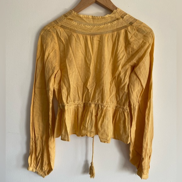 Free People yellow blouse - Picture 6 of 8
